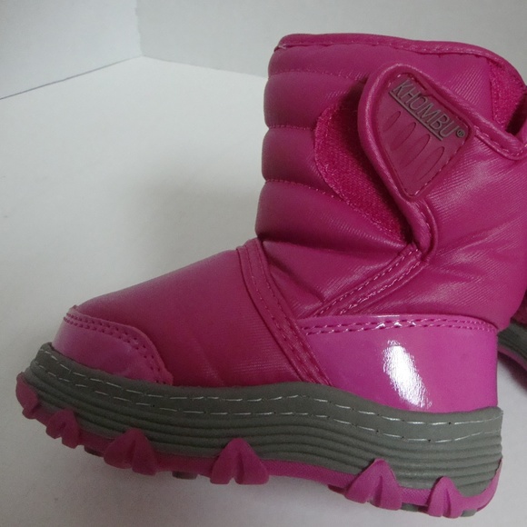 KHOMBA TODDLER PINK SNOW BOOTS 5M - Picture 1 of 6